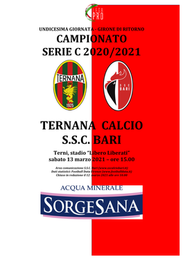 Ternana Calcio S.S.C. Bari