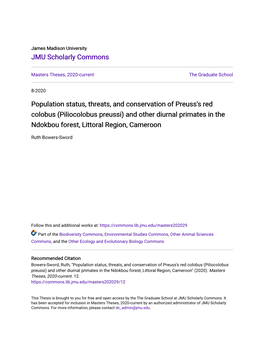 Population Status, Threats, and Conservation of Preuss's Red Colobus