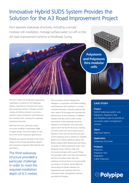 Innovative Hybrid SUDS System Provides the Solution for the A3 Road Improvement Project