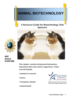 Animal Biotechnology