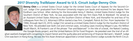 2017 Diversity Trailblazer Award to U.S. Circuit Judge Denny Chin