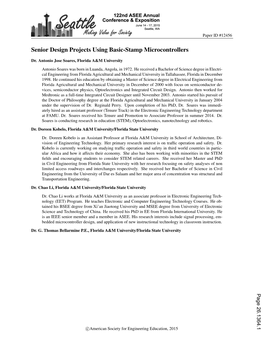 Senior Design Projects Using Basic-Stamp Microcontrollers