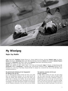 My Winnipeg Regie: Guy Maddin