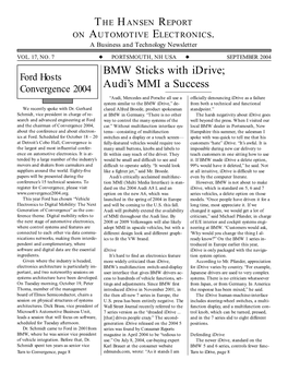 BMW Sticks with Idrive