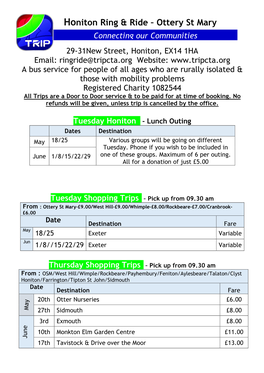 Ottery St Mary Connecting Our Communities