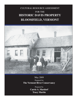 Historic Davis Property Bloomfield, Vermont