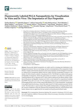 Fluorescently Labeled PLGA Nanoparticles for Visualization in Vitro and in Vivo: the Importance of Dye Properties