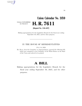 H. R. 7611 [Report No