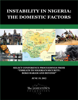 Instability in Nigeria: the Domestic Factors