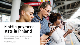 Mobile Payment Stats in Finland by Idean