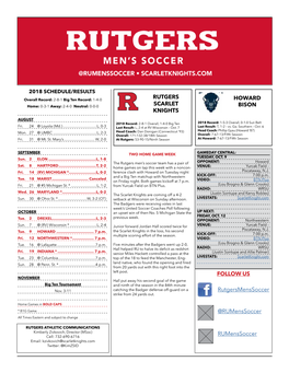 Rutgers Scarlet Knights Rutgers Media Policy