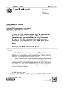 Page 1 GE.15-05982 (S) 080415 080415 Consejo De Derechos