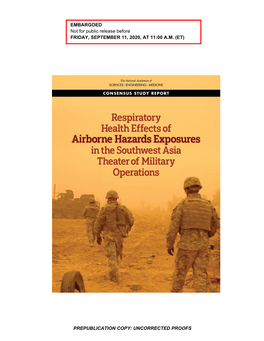 Respiratory Health Effects of Airborne Hazards Exposures in the Southwest Asia Theater of Military Operations