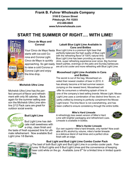 The Summer of Right…. with Lime!