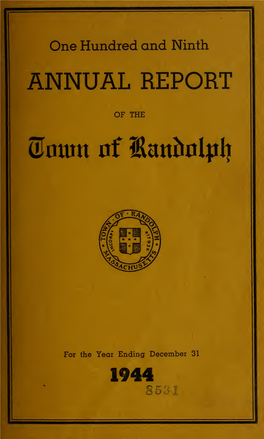 Randolph Town Reports