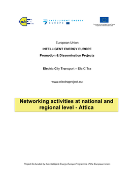 Networking Activities at National and Regional Level - Attica