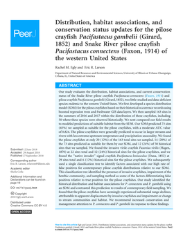 Distribution, Habitat Associations, and Conservation