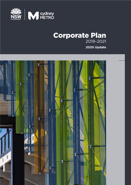 Corporate Plan 2019–2021 2020 Update Table of Contents Tallawong 1