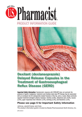 Dexilant (Dexlansoprazole) Delayed Release Capsules in the Treatment of Gastroesophageal Reflux Disease (GERD)