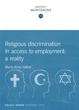 Religious Discrimination in Access to Employment: a Reality