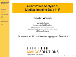 Quantitative Analysis of Medical Imaging Data in R