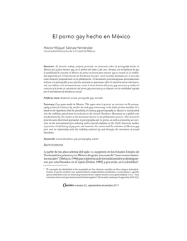 Redalyc.El Porno Gay Hecho En México