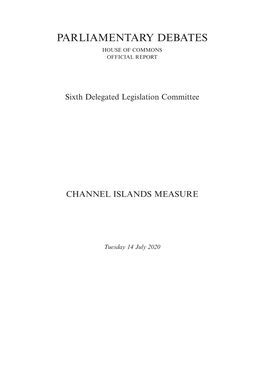 Parliamentary Debates House of Commons Official Report