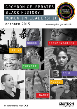 Croydon Celebrates Black History: Women in Leadership October 2015