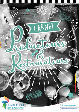 Le Carnet Des Producteurs & Des Restaurateurs