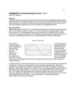 HARMONICS - Understanding the Facts - Part 1 Richard P