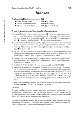 Chord Sequence Index