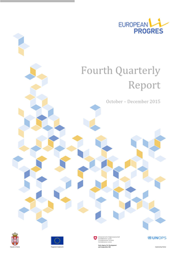 European PROGRES Fourth Quarterly Report 01 October