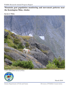 Mountain Goat Population Monitoring and Movement Patterns Near the Kensington Mine, Alaska