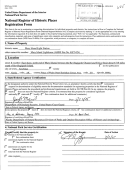 National Register of Historic Places Continuation Sheet