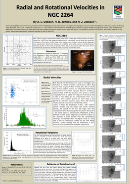 By A. L. Dobson, R. D. Jeffries, and R. J. Jackson 1. References Rotational Velocities NGC 2264 Radial Velocities Evidence of Su