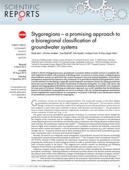 A Promising Approach to a Bioregional Classification Of