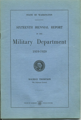 1919-1920 Adjutant General's Report