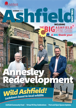 Annesley Redevelopment Shfield! Ild a L Wildlife W N Boost to Loca Lockdow