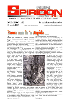 NUMERO 223 Principale