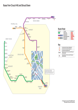 Buses from Crouch Hill and Stroud Green