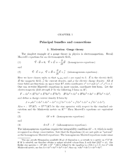 Principal Bundles and Connections