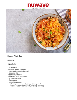 Kimchi Fried Rice