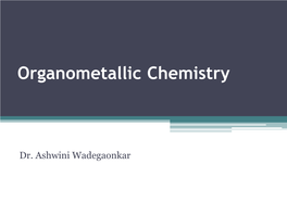 Organometallic Chemistry