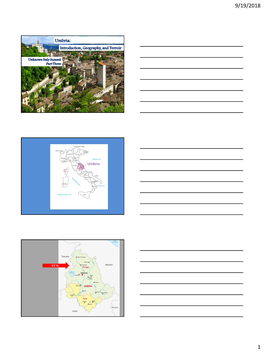Umbria: Introduction, Geography, and Terroir