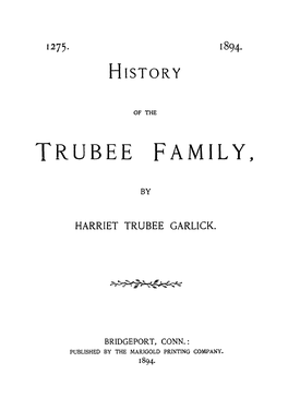 Trubee Family