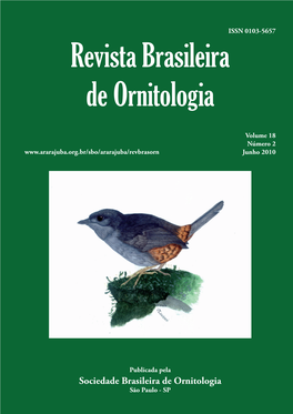 Revista Brasileira De Ornitologia