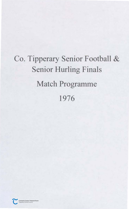 Co. Tipperary Senior Football & Senior Hurling Finals Match