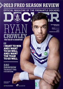 Ryan Crowley’S Rise from Partnerships for the Young Freo Fans