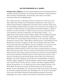 Prof. Ali Mazrui Biography.Pdf