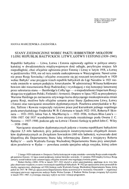 92 HANNA MARCZEWSKA-ZAGDAŃSKA Było Prowadzenie Obserwacji I Analiz Procesów I Zjawisk Zachodzących W Sąsiadującej Rosji